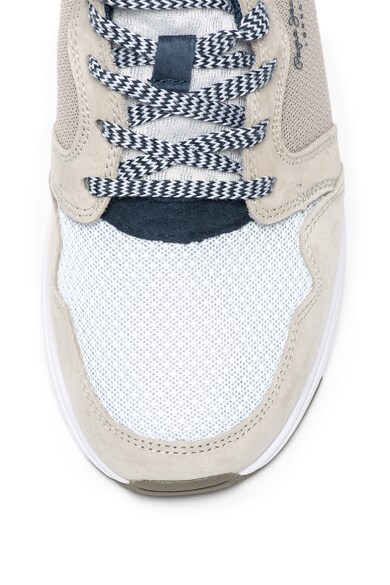 Pepe Jeans London Pantofi sport de piele intoarsa si material textil Jayker Barbati