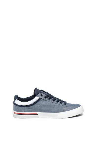 Pepe Jeans London North Court textil sneaker nyersbőr szegélyekkel férfi