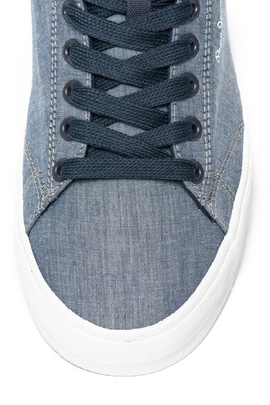 Pepe Jeans London North Court textil sneaker nyersbőr szegélyekkel férfi