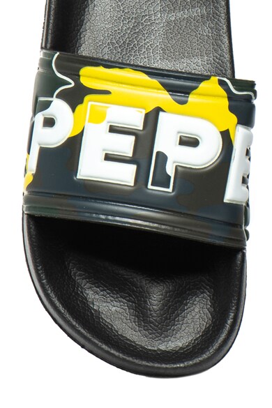 Pepe Jeans London Papuci cu imprimeu logo Slider Barbati