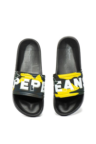 Pepe Jeans London Papuci cu imprimeu logo Slider Barbati