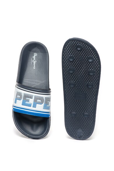 Pepe Jeans London Papuci cu imprimeu logo Slider Barbati