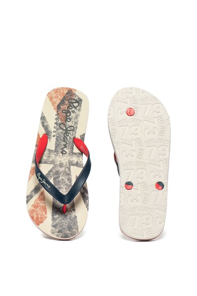 Pepe Jeans London Papuci flip flop cu model Hawi Ian Barbati