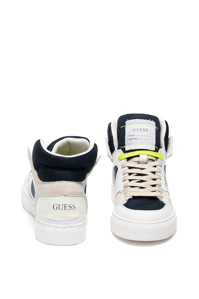 GUESS Pantofi sport inalti de piele si piele intoarsa Barbati