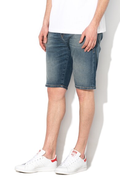 Diesel Thoshort slim fit bermuda farmernadrág mosott hatással férfi