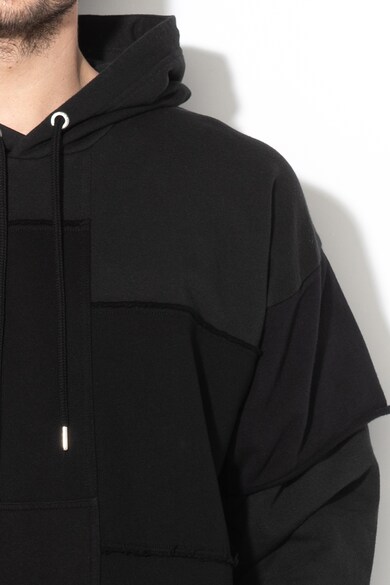 Diesel Tadao kapucnis pulóver eldolgozatlan szegélyekkel férfi