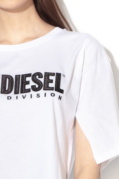 Diesel Тениска Jacky с бродирано лого и паднали ръкави Жени