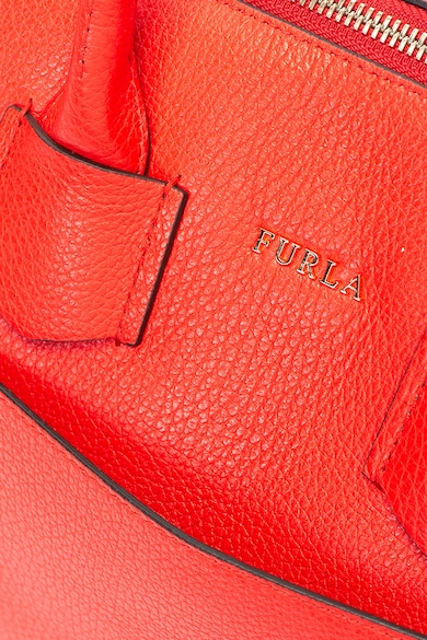 Furla Geanta bowler de piele cu bareta detasabila Alba Femei