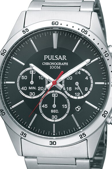 Pulsar Часовник с метална верижка и хронограф Мъже