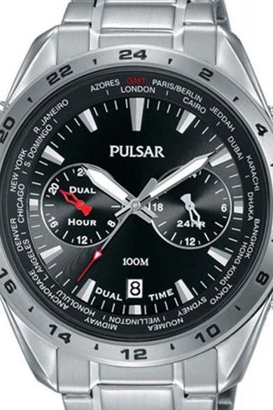 Pulsar Ceas quartz cu doua fuse orare Barbati