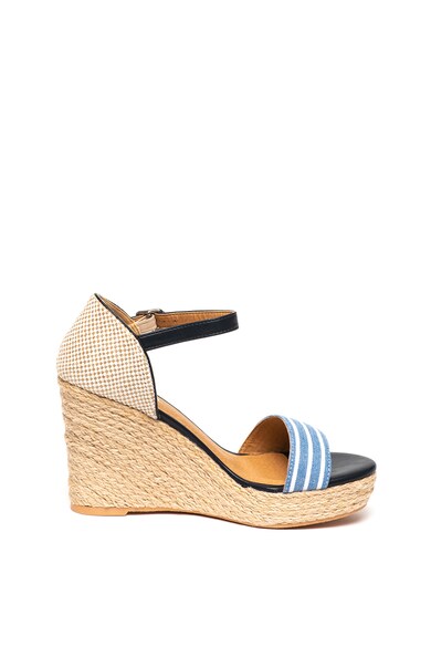 s.Oliver Sandale tip espadrile wedge cu garnituri cu dungi Femei