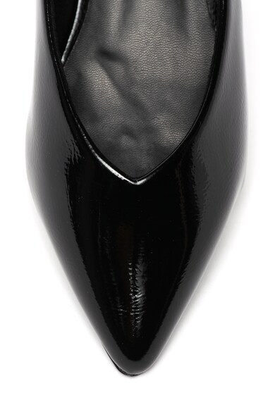 s.Oliver Обувки от еко кожа, с отворена пета и лачен ефект Жени
