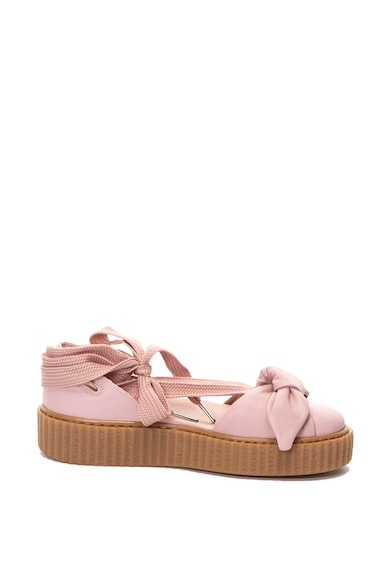 Puma Fenty x Puma Sandale wedge de piele cu detaliu funda Femei