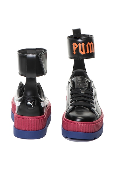 Puma Кожени спортни обувки Fenty x Puma със скосена платформа и каишка Жени