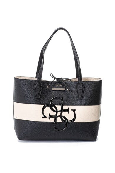 GUESS Geanta shopper reversibila de piele ecologica cu aplicatie logo Bobbi Femei