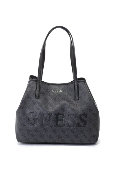 GUESS Geanta shopper cu etui interior si imprimeu logo Vikky Femei