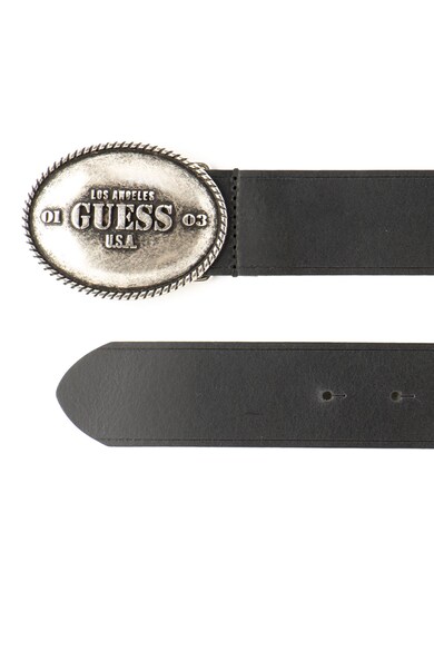 GUESS Curea de piele cu catarama tip placuta Barbati