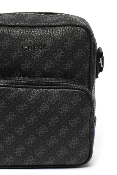 GUESS Geanta crossbody de piele ecologica cu imprimeu logo Barbati