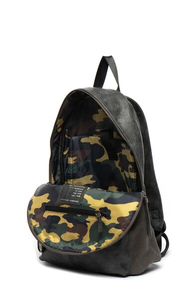 GUESS Rucsac de piele ecologica cu imprimeu logo Barbati