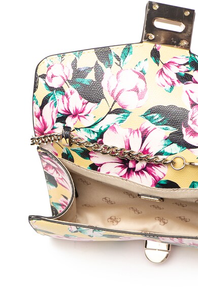 GUESS Geanta crossbody de piele ecologica cu imprimeu floral Prisma Femei