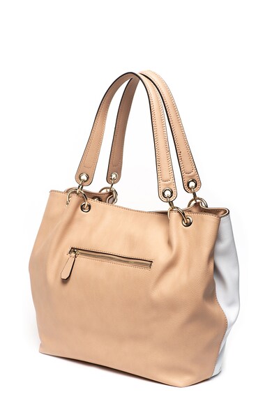 GUESS Geanta shopper de piele ecologica, cu aplicatie logo Cary Femei