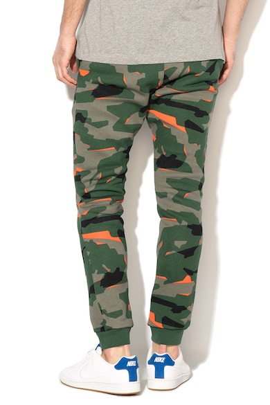 Nike Pantaloni sport cu model camuflaj si snur 22 Barbati