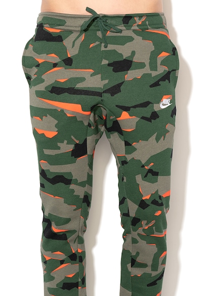 Nike Pantaloni sport cu model camuflaj si snur 22 Barbati