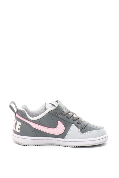 Nike Pantofi sport de piele si piele ecologica Court Borough Fete