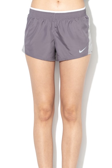 Nike Pantaloni scurti cu insertii de plasa, pentru alergare Dri-Fit Femei