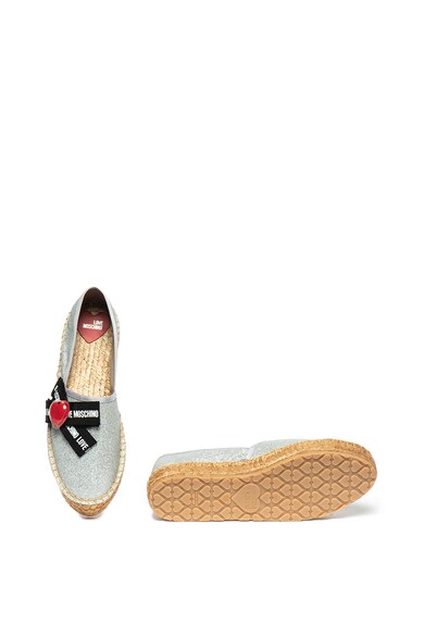 Love Moschino Espadrile cu aspect stralucitor Femei