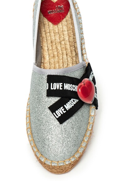 Love Moschino Espadrile cu aspect stralucitor Femei