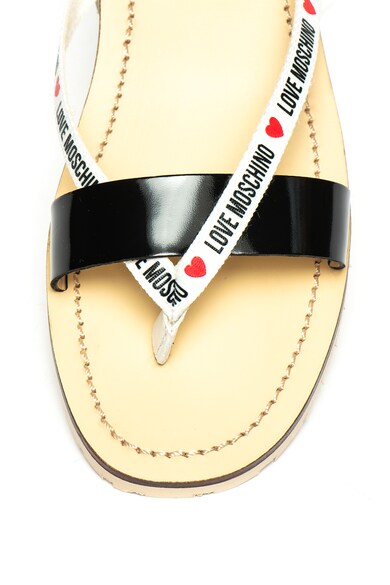 Love Moschino Papuci flip-flop cu bareta de piele Femei