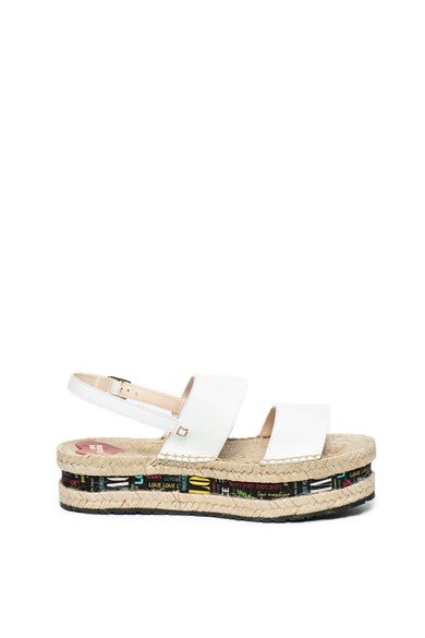 Love Moschino Bőr flatform szandál női