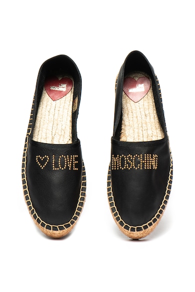 Love Moschino Bőr bebújós espadrille cipő női