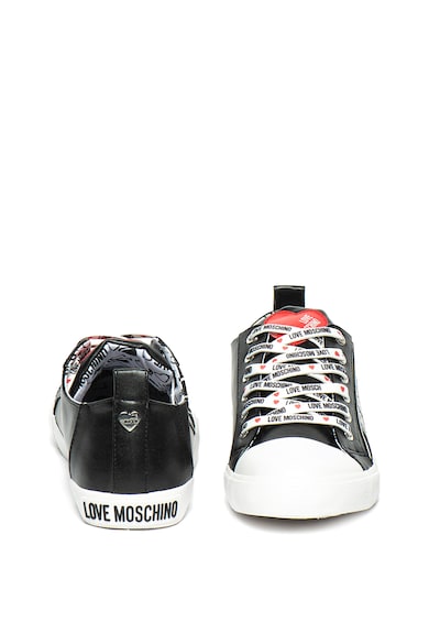 Love Moschino Pantofi sport de piele ecologica, cu imprimeu logo Femei