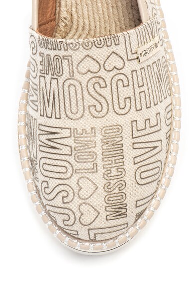 Love Moschino Pantofi tip espadrile flatform cu model logo Femei