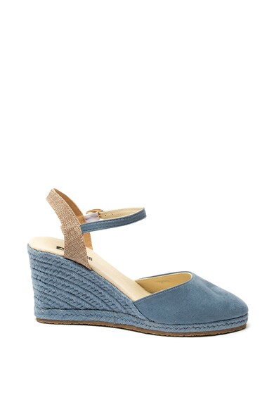 Big Star Sandale wedge tip espadrile, de piele intoarsa ecologica Femei