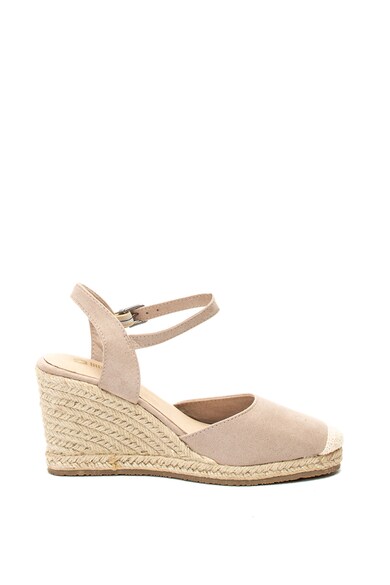 Big Star Sandale tip espadrile cu talpa wedge si aplicatie cap-toe Femei