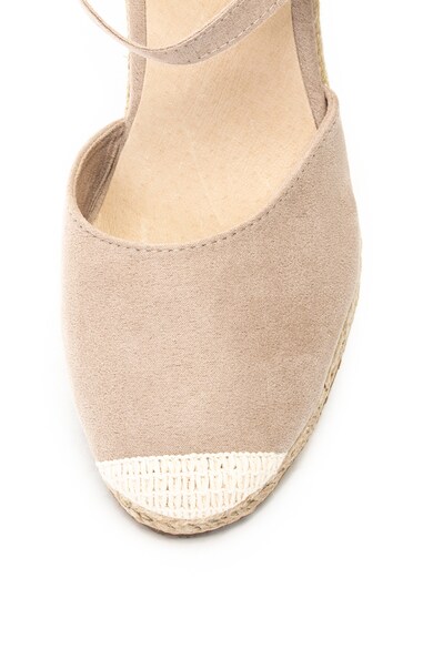 Big Star Sandale tip espadrile cu talpa wedge si aplicatie cap-toe Femei