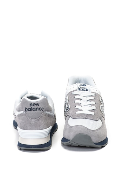 New Balance Pantofi sport de piele intoarsa si plasa 574 Barbati