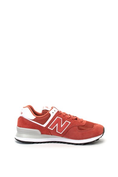 New Balance Pantofi sport de piele nabuc si plasa 574 Barbati