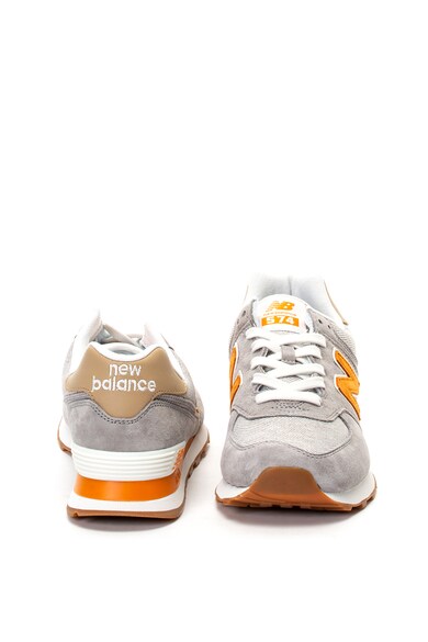 New Balance Pantofi sport de piele intoarsa cu insertii textile 574 Barbati