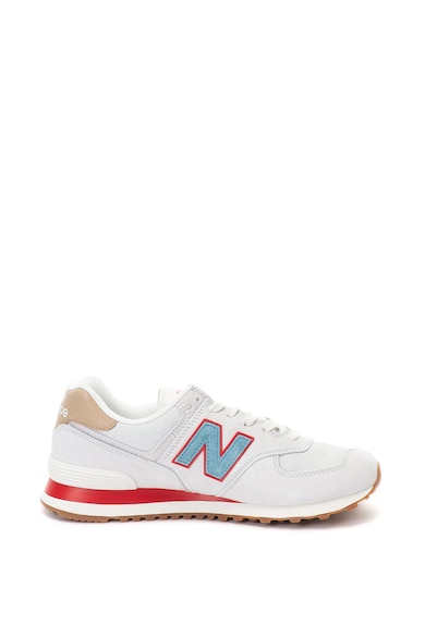 New Balance Pantofi sport de piele nabuc si plasa 574 Barbati