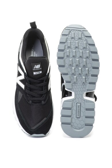 New Balance Pantofi sport de piele intoarsa si plasa 574 Barbati