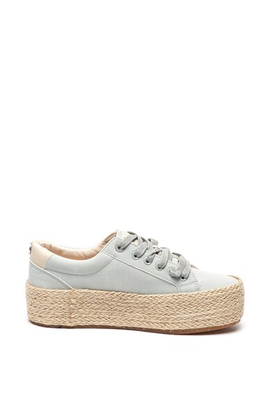 MTNG Pantofi sport flatform tip espadrile, de piele intoarsa ecologica Femei