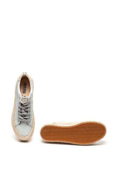 MTNG Pantofi sport flatform tip espadrile, de piele intoarsa ecologica Femei