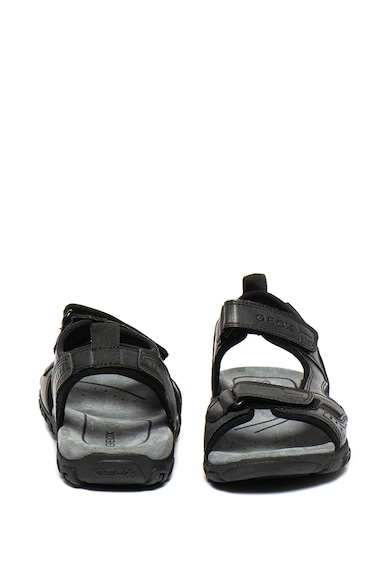 Geox Sandale de piele ecologica, cu velcro Strada Barbati