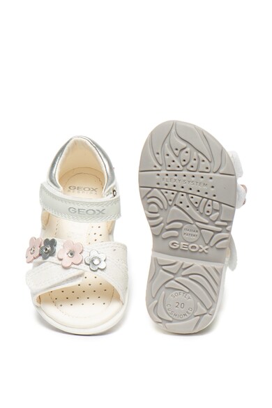 Geox Кожени сандали Verred с флорални детайли Момичета