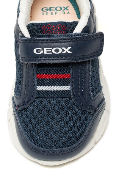 Geox Pantofi sport de plasa si piele, cu velcro Flexyper Baieti