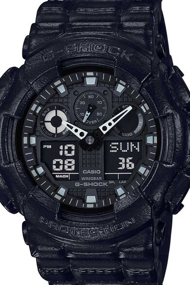 Casio Часовник G-Shock с хронограф и гривна от смола Мъже